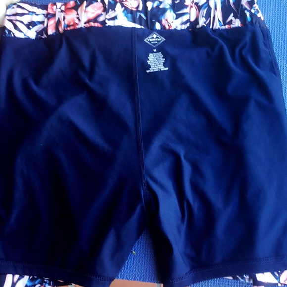 SAINT JOHN'S BAY Tennis Flora Printed Short Skirt Elastic Waist Tie Pockets M - Picture 7 of 9